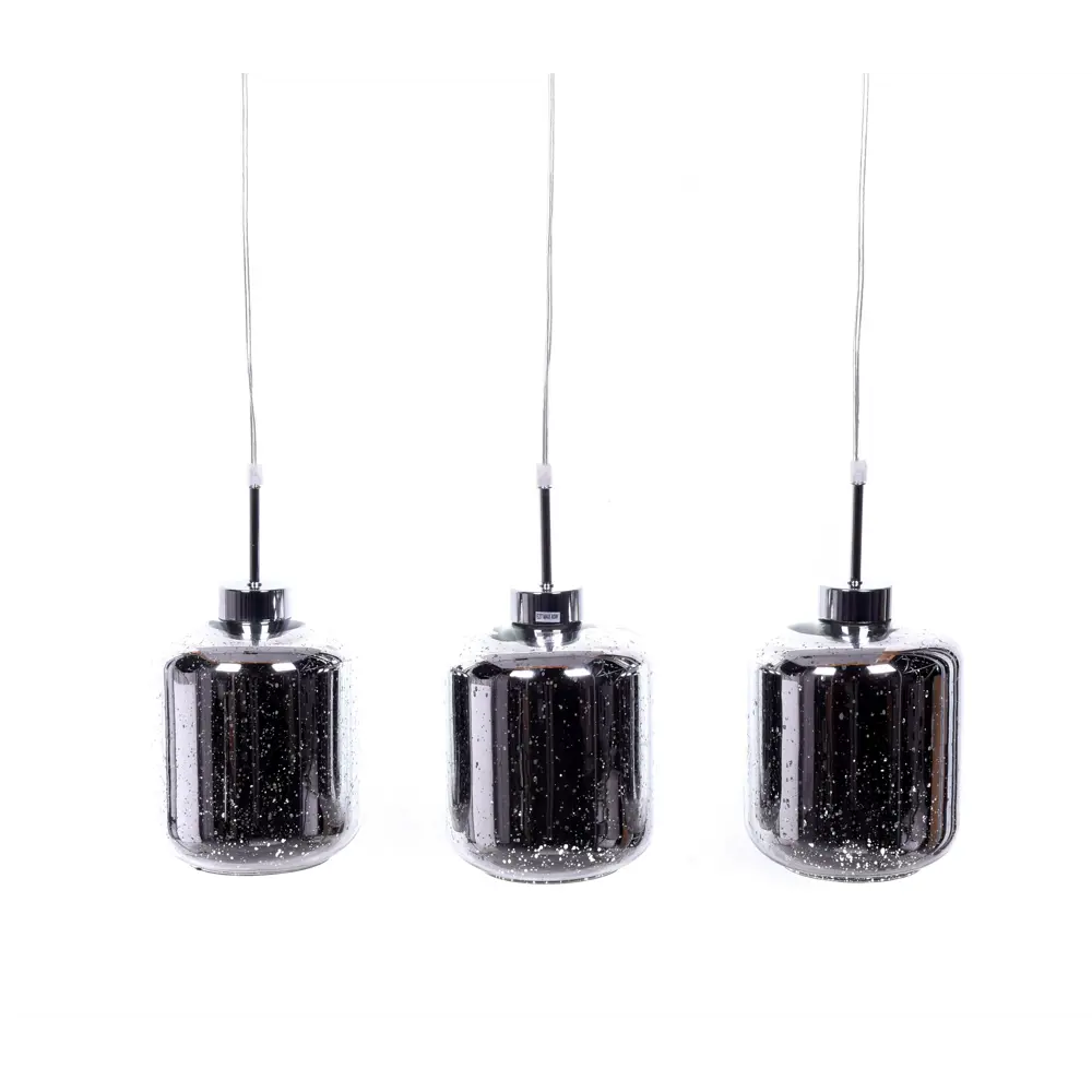 Фото Светильник подвесной LUMINA DECO Alacosmo LDP 6811-3 PR CHR 3 лампы 9 м² цвет хром Фото Светильник подвесной LUMINA DECO Alacosmo LDP 6811-3 PR CHR 3 лампы 9 м² цвет хром