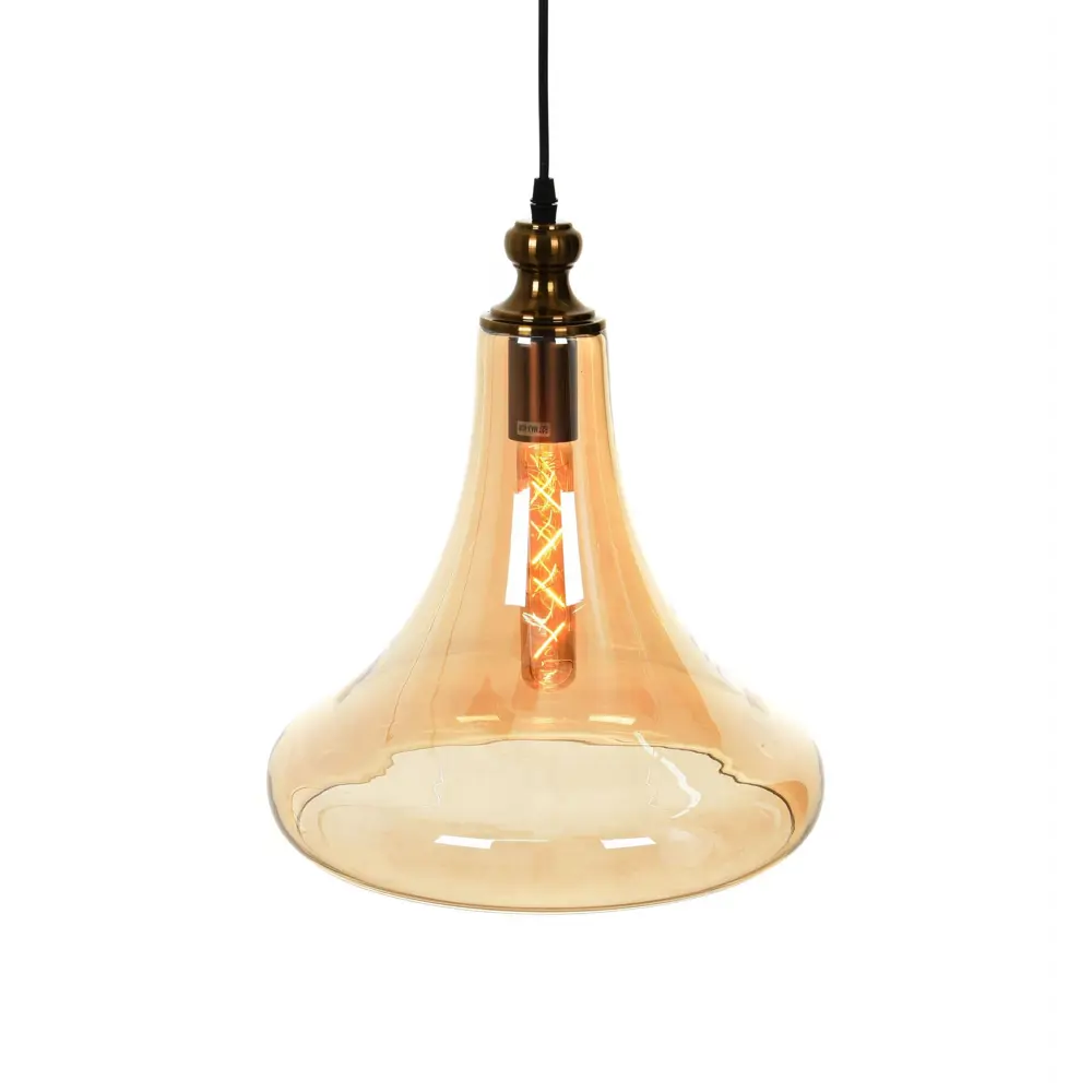 Фото 4 Светильник подвесной LUMINA DECO Zaga LDP 6840 AB+MD 1 лампа 3 м² цвет желтый Фото 4 Светильник подвесной LUMINA DECO Zaga LDP 6840 AB+MD 1 лампа 3 м² цвет желтый