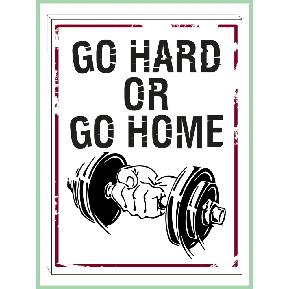 Фото Картина без обрамления Woozzee "Go hard go home" 30x40 см Фото Картина без обрамления Woozzee "Go hard go home" 30x40 см