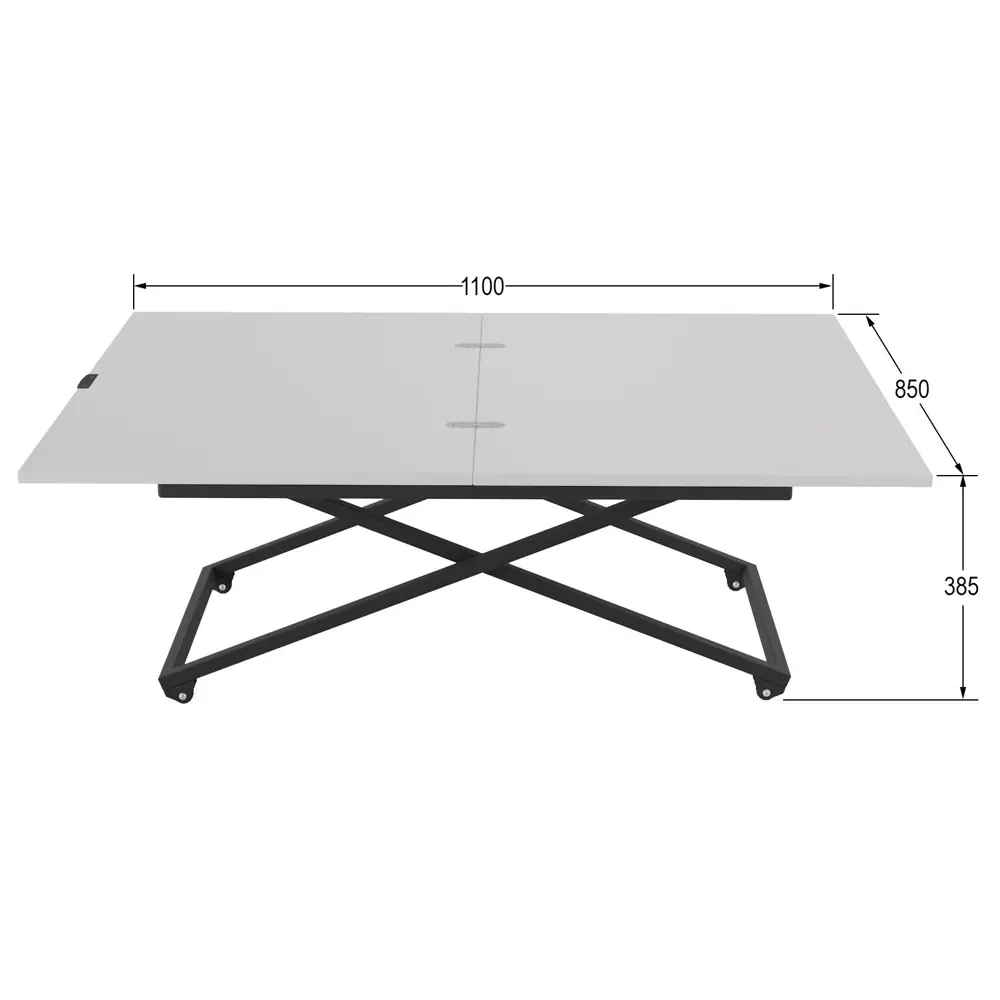 Фото 4 Журнальный столик Ifers прямоугольный Андрэ Loft 85x55 см белый