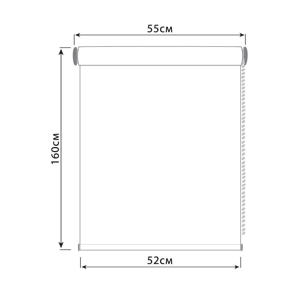 Фото 3 Рулонная штора Mirtex 52x160 см цвет светло-бежевый Фото 3 Рулонная штора Mirtex 52x160 см цвет светло-бежевый