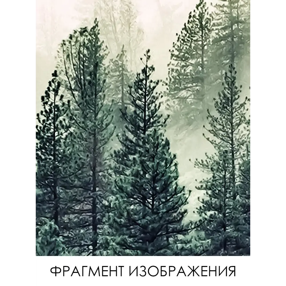 Фото 3 Фотообои флизелиновые Printwalls Forest 400x270 см Туманный хвойный лес Фото 3 Фотообои флизелиновые Printwalls Forest 400x270 см Туманный хвойный лес