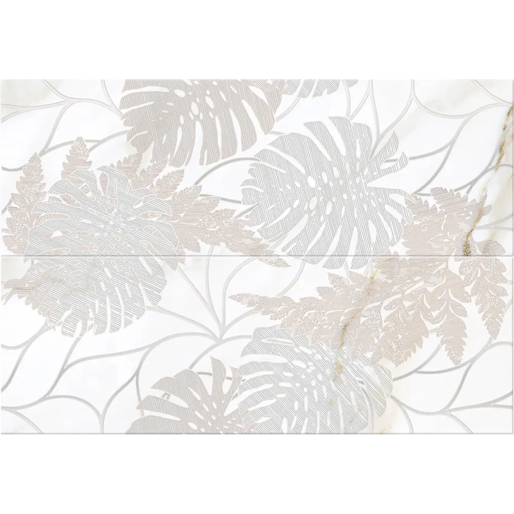 Фото Панно настенное Calacatta Fern 48.7x70 см, цвет белый, 2 шт. Фото Панно настенное Calacatta Fern 48.7x70 см, цвет белый, 2 шт.