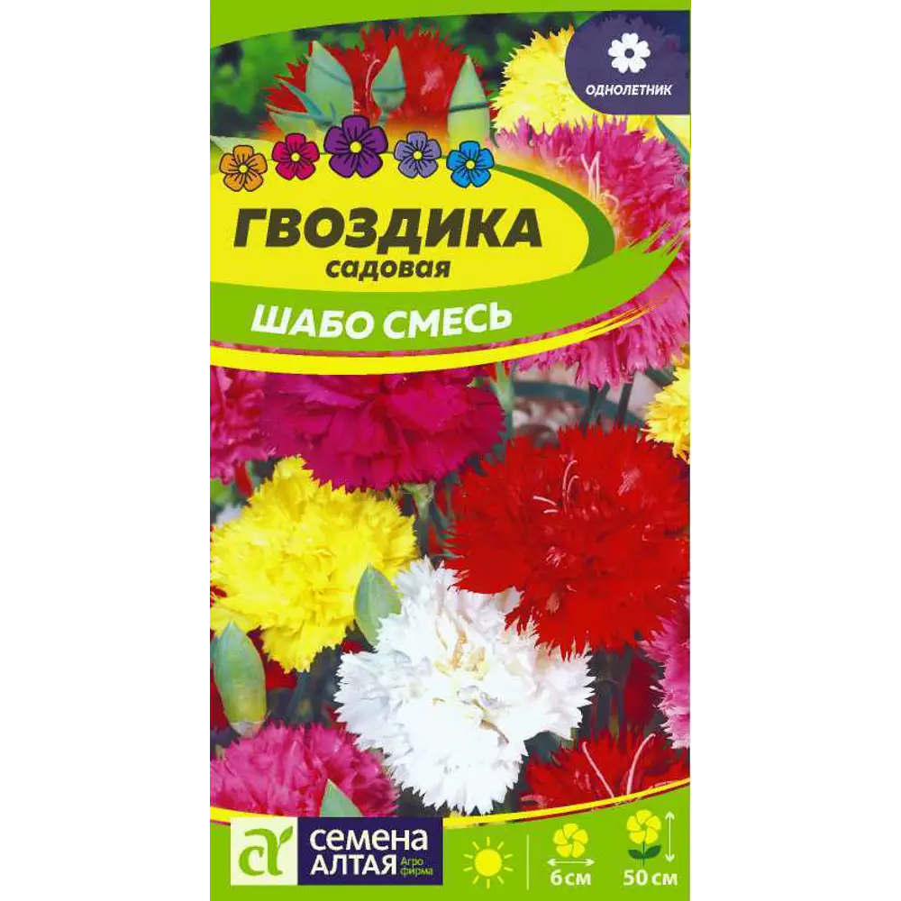 Фото Гвоздика Садовая Шабо смесь 0.1 г Фото Гвоздика Садовая Шабо смесь 0.1 г