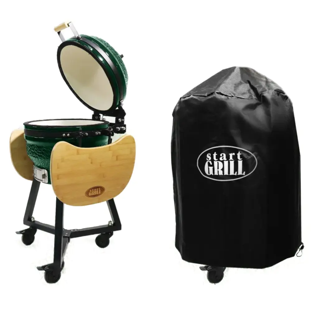 Фото 3 Гриль керамический Start Grill 16 PRO зеленый с термометром Фото 3 Гриль керамический Start Grill 16 PRO зеленый с термометром