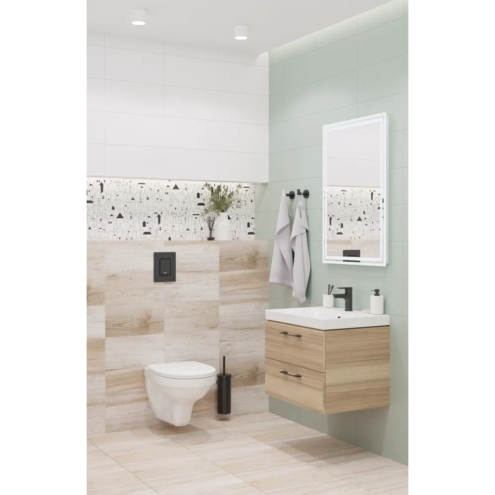 Фото 5 Плитка настенная LB Ceramics Моана 19.8x39.8 см 1.81 м² матовая цвет белый Фото 5 Плитка настенная LB Ceramics Моана 19.8x39.8 см 1.81 м² матовая цвет белый
