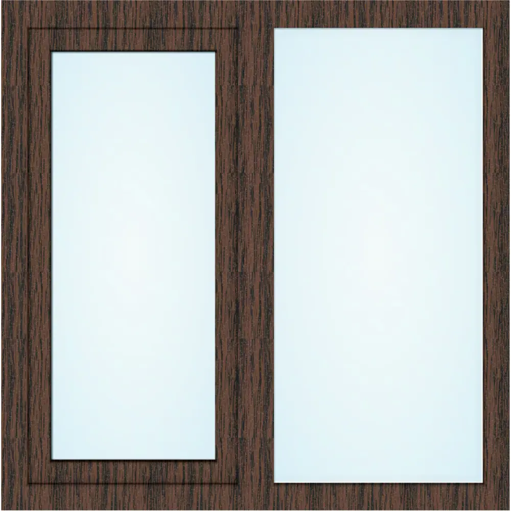 Фото 2 Окно пластиковое ПВХ Deceuninck двустворчатое 1270x1200 мм (ВxШ) двуxкамерный стеклопакет белый