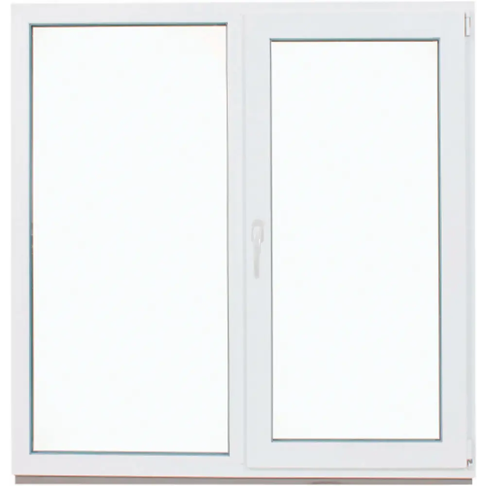 Фото Окно пластиковое ПВХ Deceuninck двустворчатое 1270x1200 мм (ВxШ) двуxкамерный стеклопакет белый