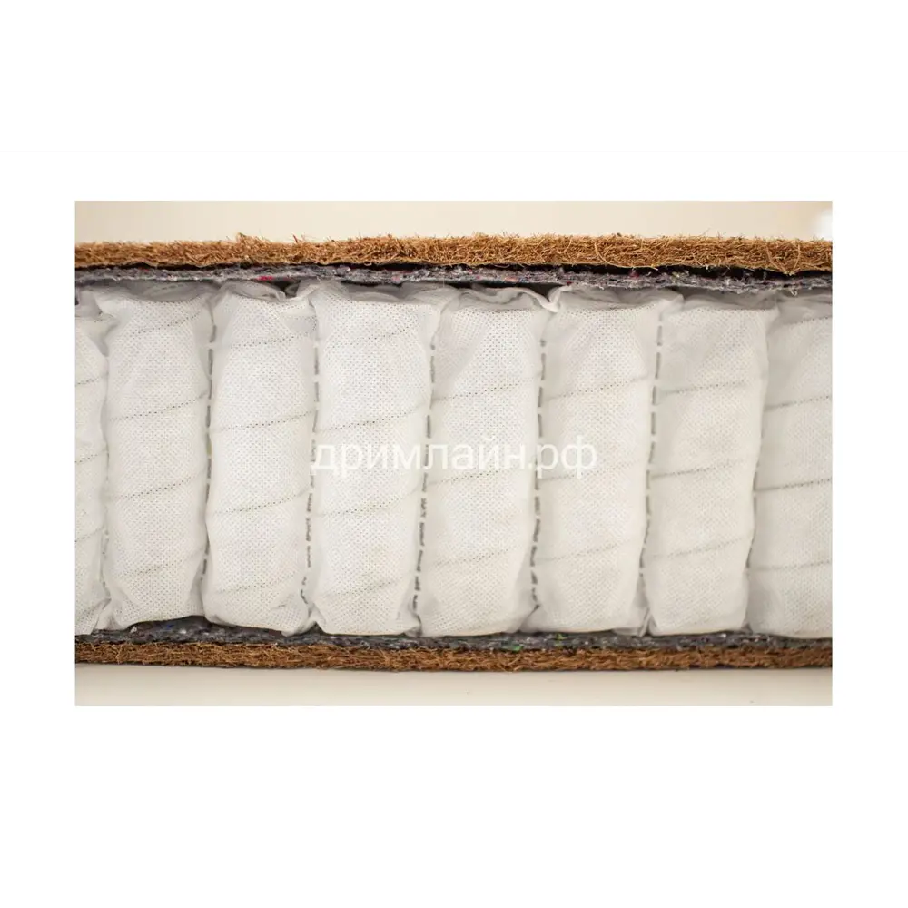 Фото 5 Матрас Dreamline Dream-1 S1000 65x200, детский, жесткий, кокосовый Фото 5 Матрас Dreamline Dream-1 S1000 65x200, детский, жесткий, кокосовый
