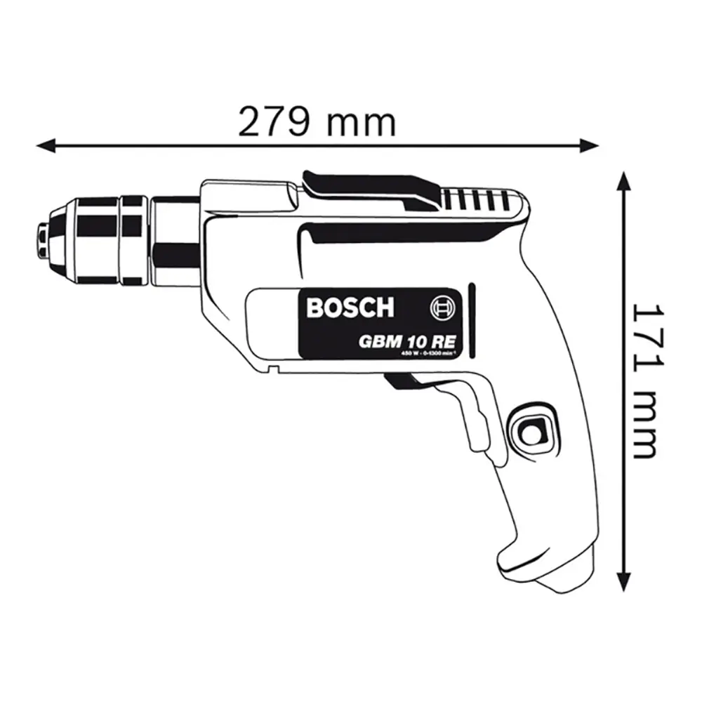 Фото 4 Дрель сетевая Bosch Professional 10 RE 0 601 473 600, 600 Вт Фото 4 Дрель сетевая Bosch Professional 10 RE 0 601 473 600, 600 Вт