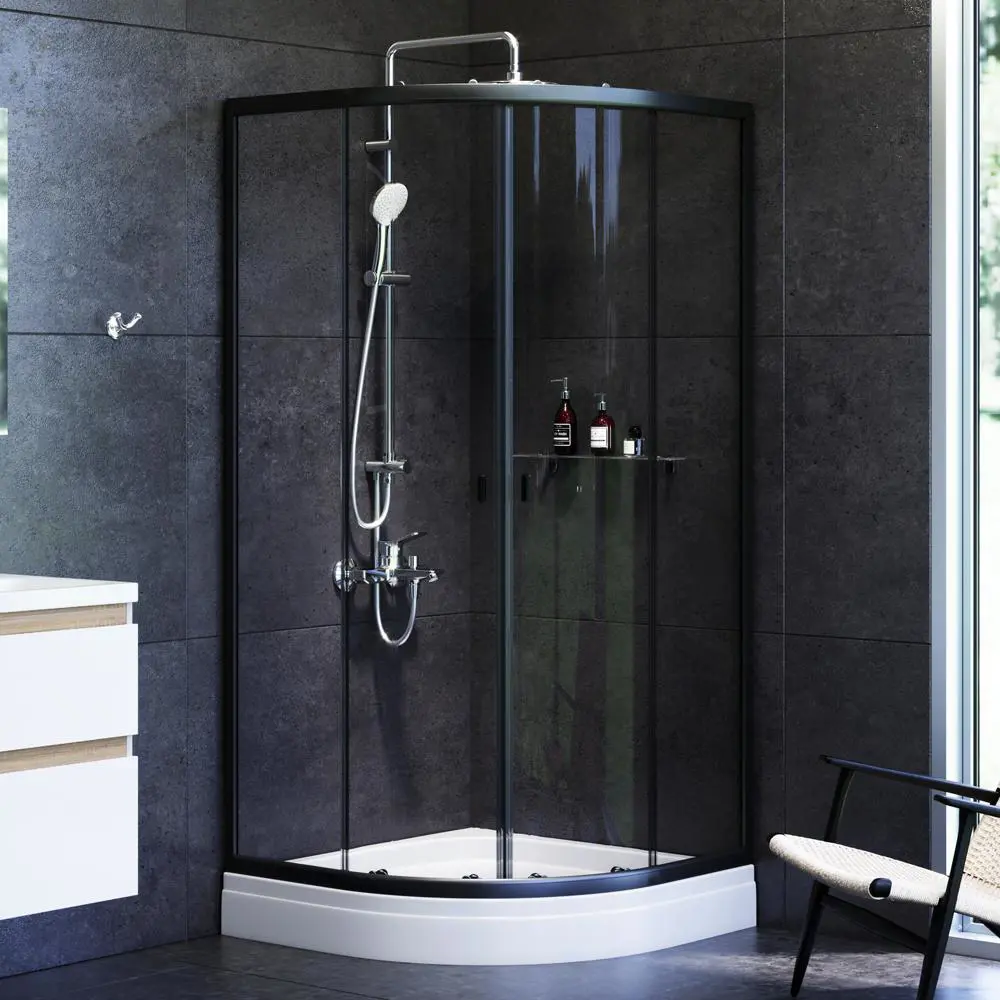Фото 2 Душевая ширма AM.PM 90x90 X-Joy Twin Slide W88G-205-090BT, без поддона Фото 2 Душевая ширма AM.PM 90x90 X-Joy Twin Slide W88G-205-090BT, без поддона