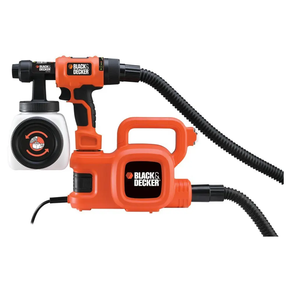 Фото Краскопульт сетевой Black Decker HVLP400, 450 Вт, 0.34 л/мин Фото Краскопульт сетевой Black Decker HVLP400, 450 Вт, 0.34 л/мин