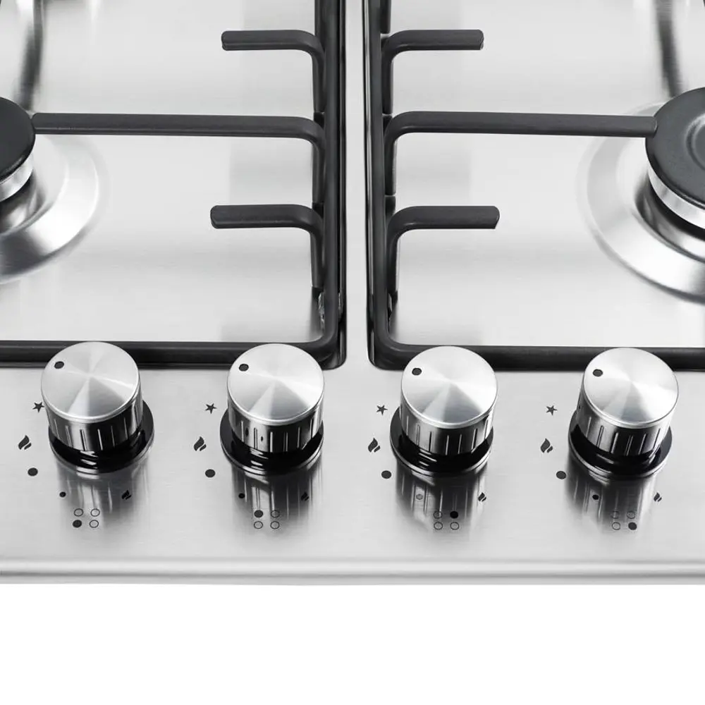 Фото 11 Газовая варочная панель Maunfeld EGHS.64.3ES 59 см 4 конфорки цвет серебряный