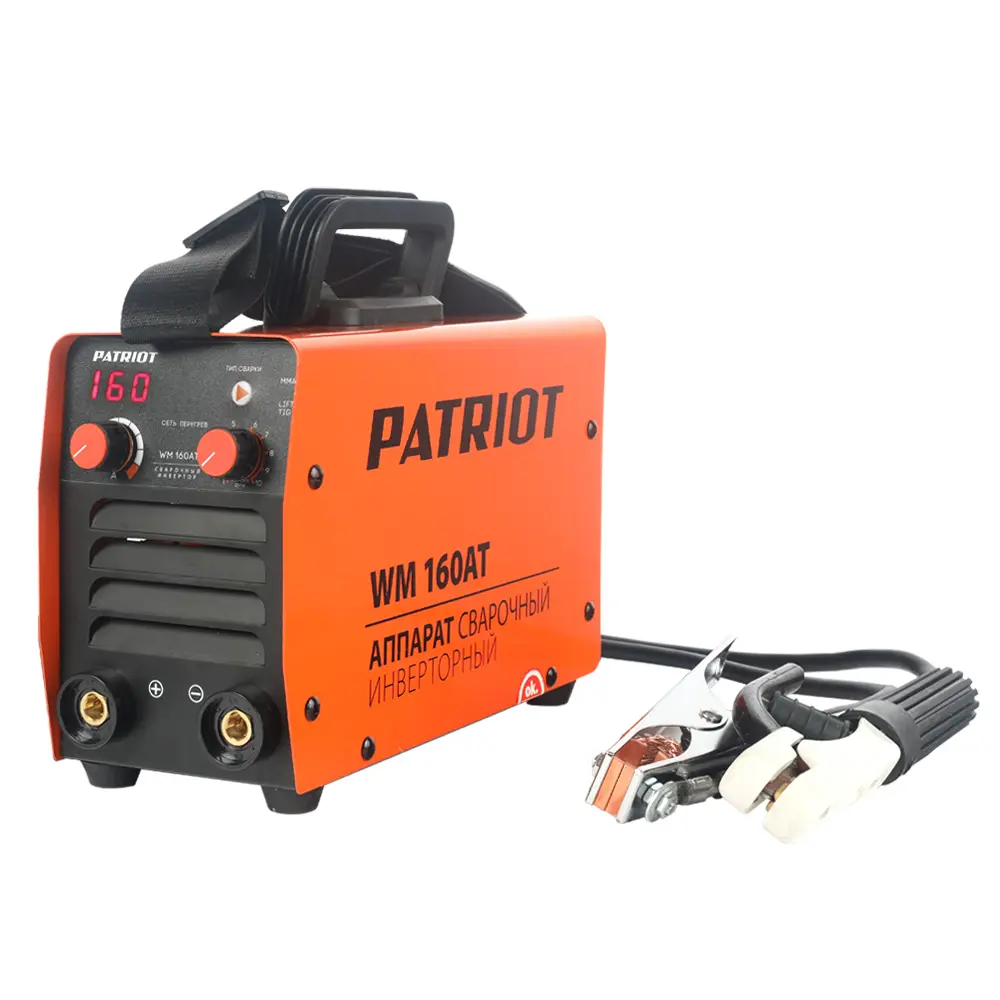 Фото 2 Сварочный инвертор аргонодуговой Patriot WM 160AT MMA, 160 А, до 4 мм Фото 2 Сварочный инвертор аргонодуговой Patriot WM 160AT MMA, 160 А, до 4 мм