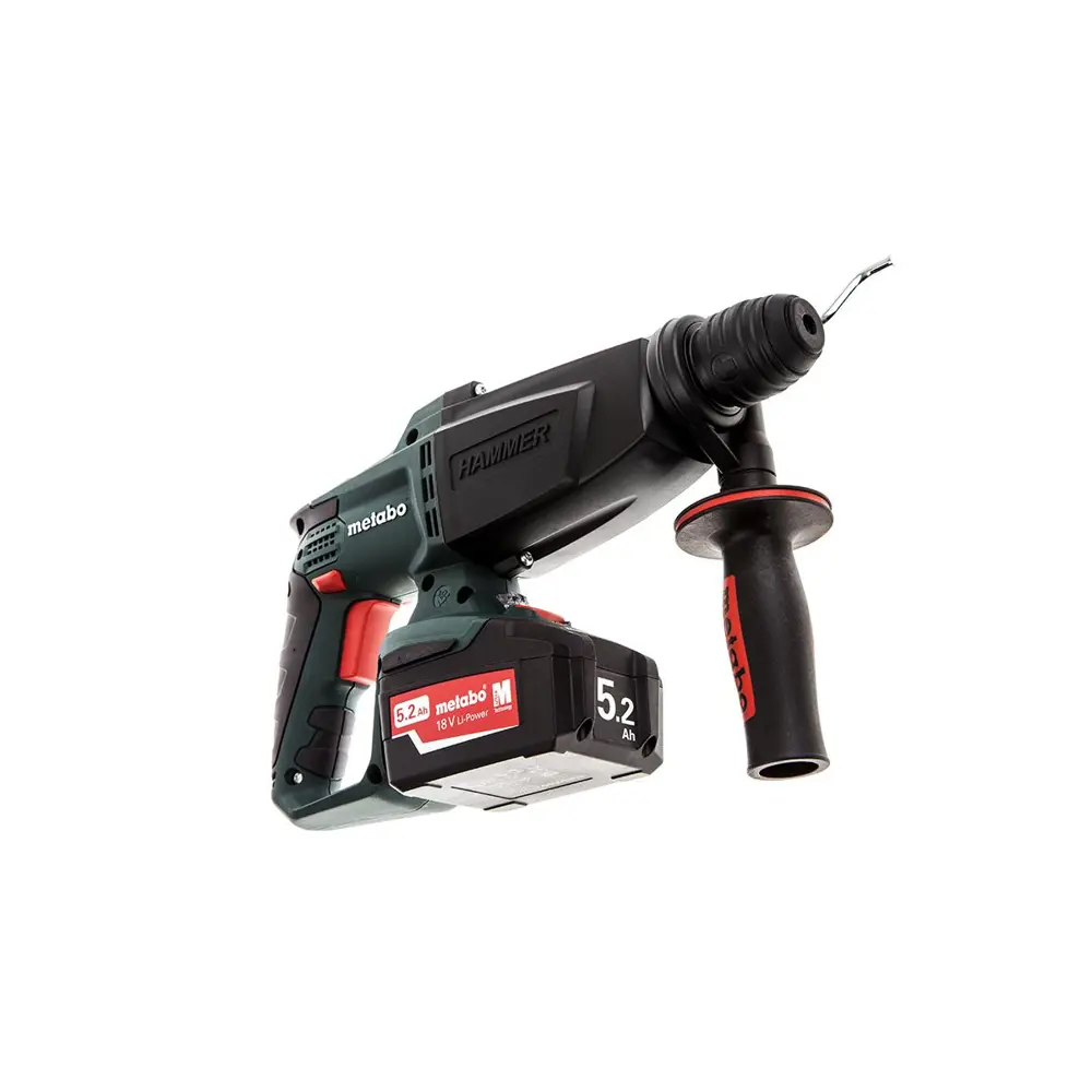 Фото 5 Перфоратор аккумуляторный SDS-plus Metabo KHA 18 LTX 600210650, 18 В Li-Ion 2x5.2 Ач, 2.2 Дж Фото 5 Перфоратор аккумуляторный SDS-plus Metabo KHA 18 LTX 600210650, 18 В Li-Ion 2x5.2 Ач, 2.2 Дж