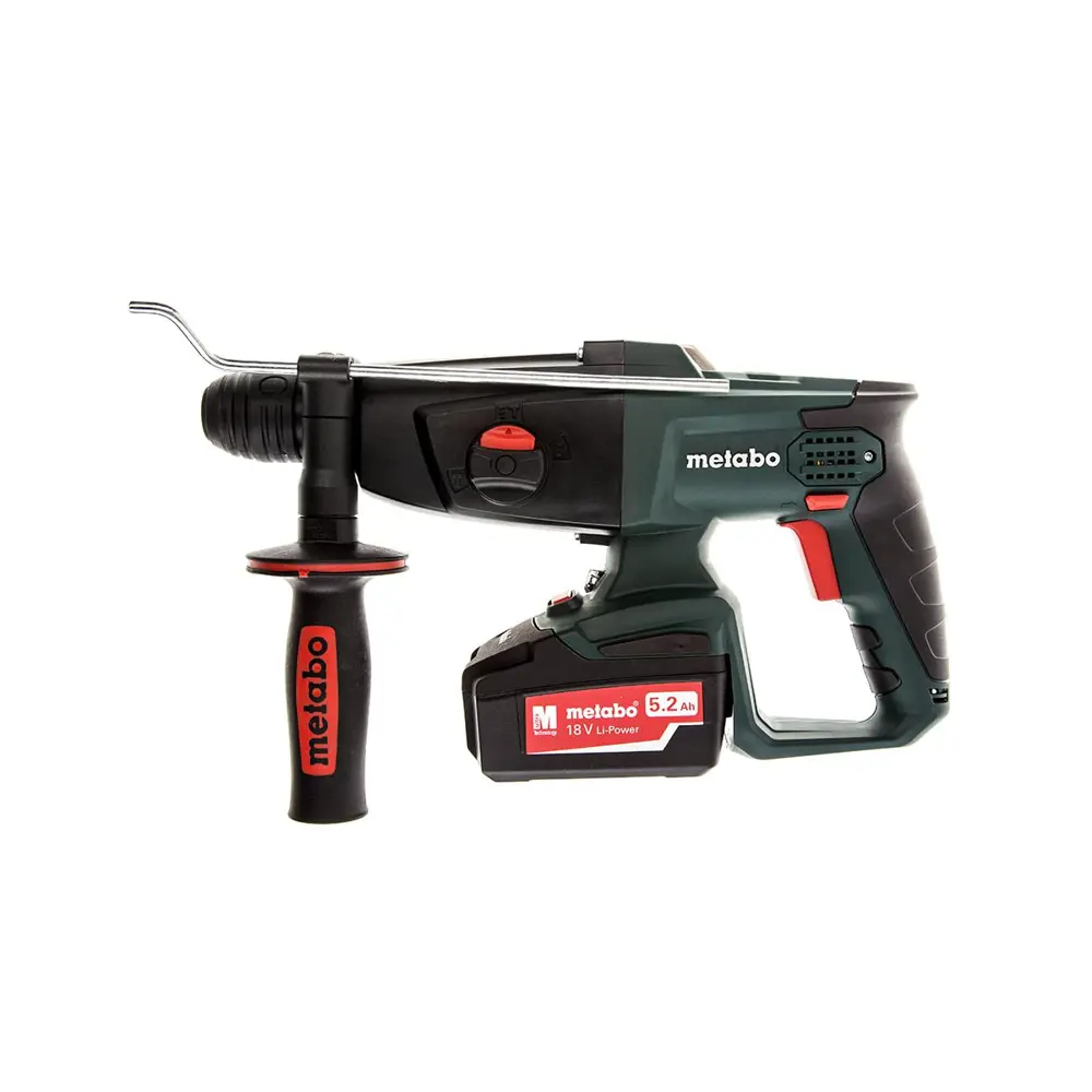 Фото 3 Перфоратор аккумуляторный SDS-plus Metabo KHA 18 LTX 600210650, 18 В Li-Ion 2x5.2 Ач, 2.2 Дж Фото 3 Перфоратор аккумуляторный SDS-plus Metabo KHA 18 LTX 600210650, 18 В Li-Ion 2x5.2 Ач, 2.2 Дж