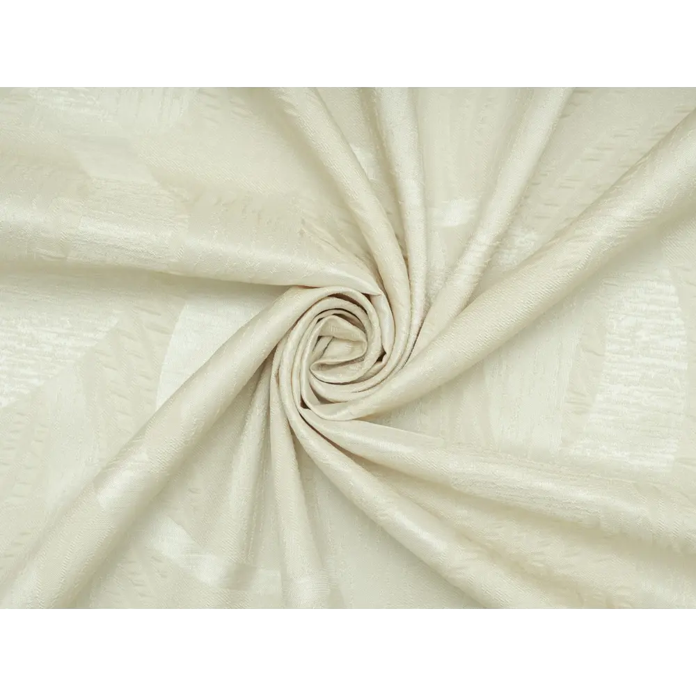 Фото 11 Штора на шторной ленте Круги 170x270 см цвет бежевый