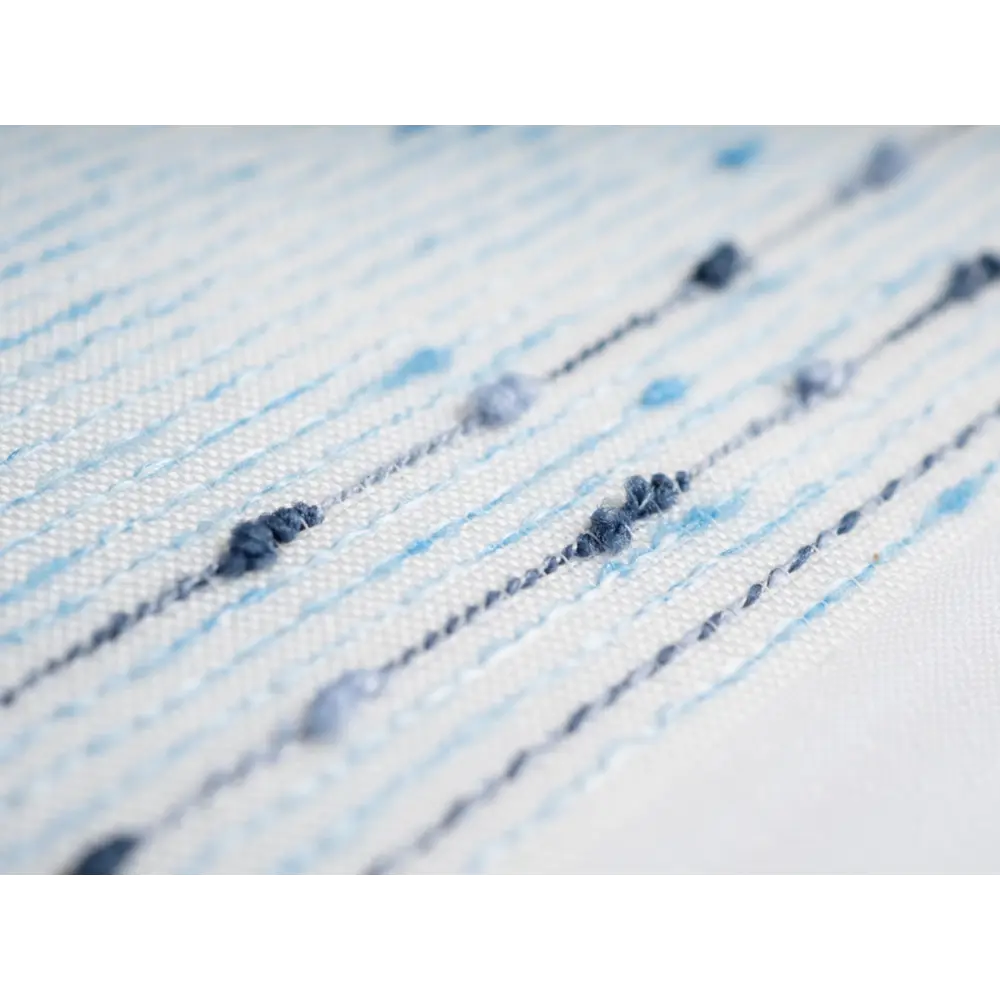 Фото 7 Тюль на шторной ленте полоска синяя 300x260 см цвет белый Фото 7 Тюль на шторной ленте полоска синяя 300x260 см цвет белый