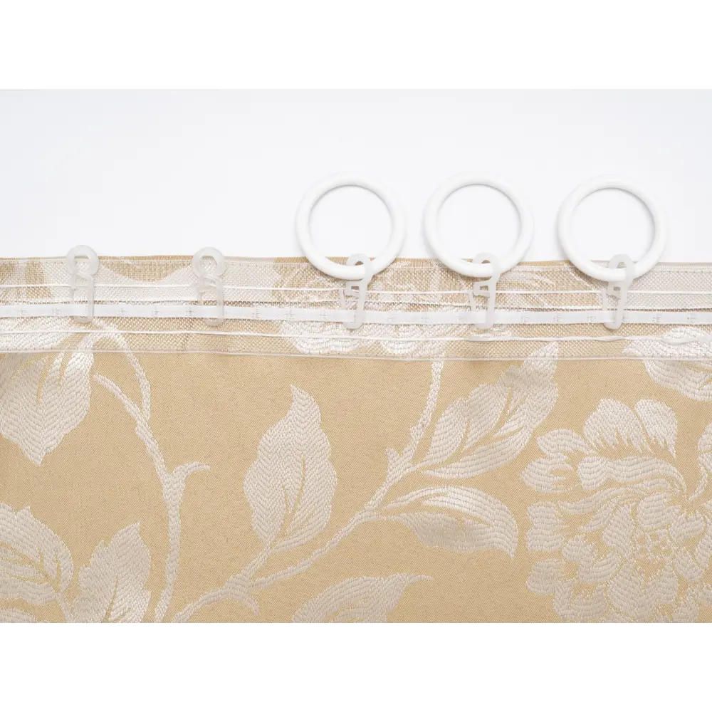 Фото 4 Штора на шторной ленте Астра 170x250 см цвет бежевый Фото 4 Штора на шторной ленте Астра 170x250 см цвет бежевый