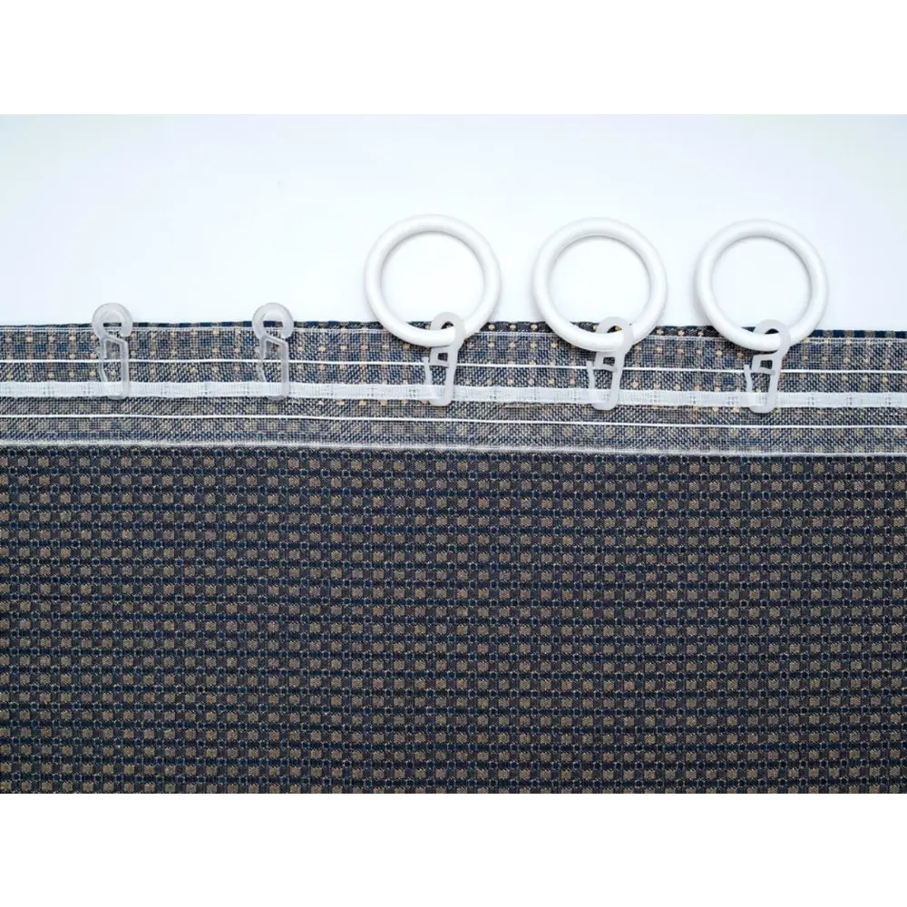 Фото 4 Штора на шторной ленте Blue 170x250 см цвет синий