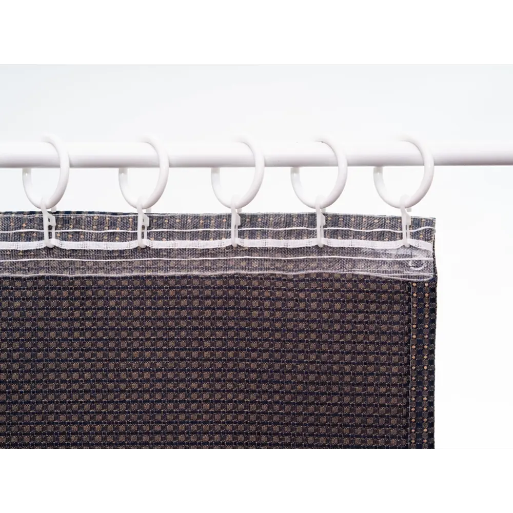 Фото 7 Штора на шторной ленте Blue 170x270 см цвет синий