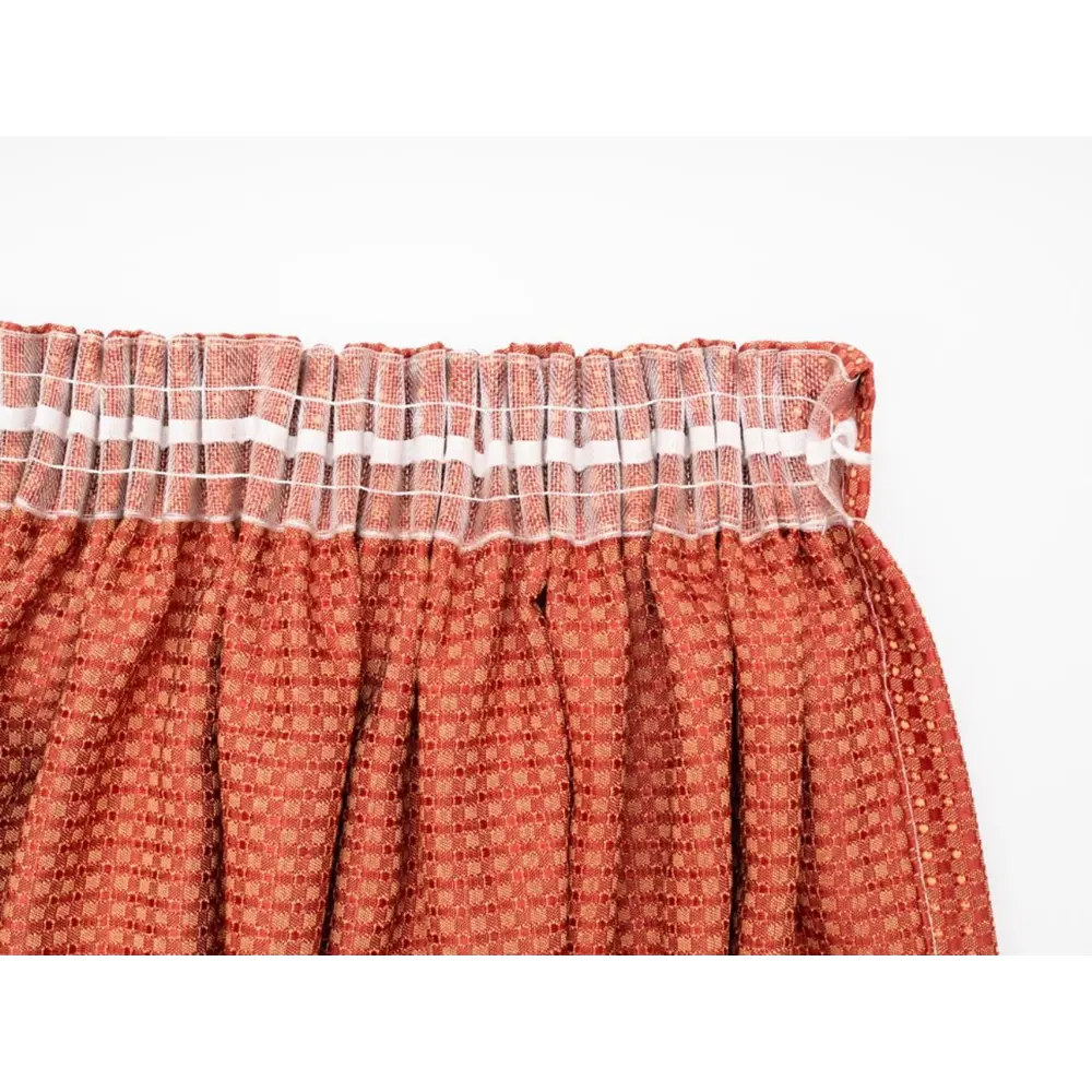 Фото 5 Штора на шторной ленте Terracotta 200x250 см цвет терракотовый