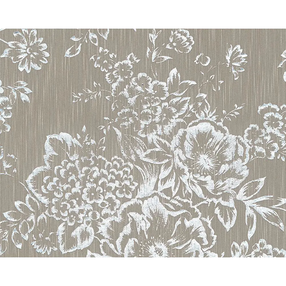 Фото Обои текстильные Architects Paper Metallic Silk 0.53 м серые 306574 Фото Обои текстильные Architects Paper Metallic Silk 0.53 м серые 306574