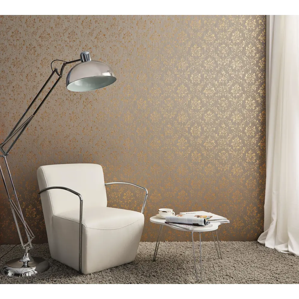 Фото 2 Обои текстильные Architects Paper Metallic Silk 0.53 м серые 306625 Фото 2 Обои текстильные Architects Paper Metallic Silk 0.53 м серые 306625