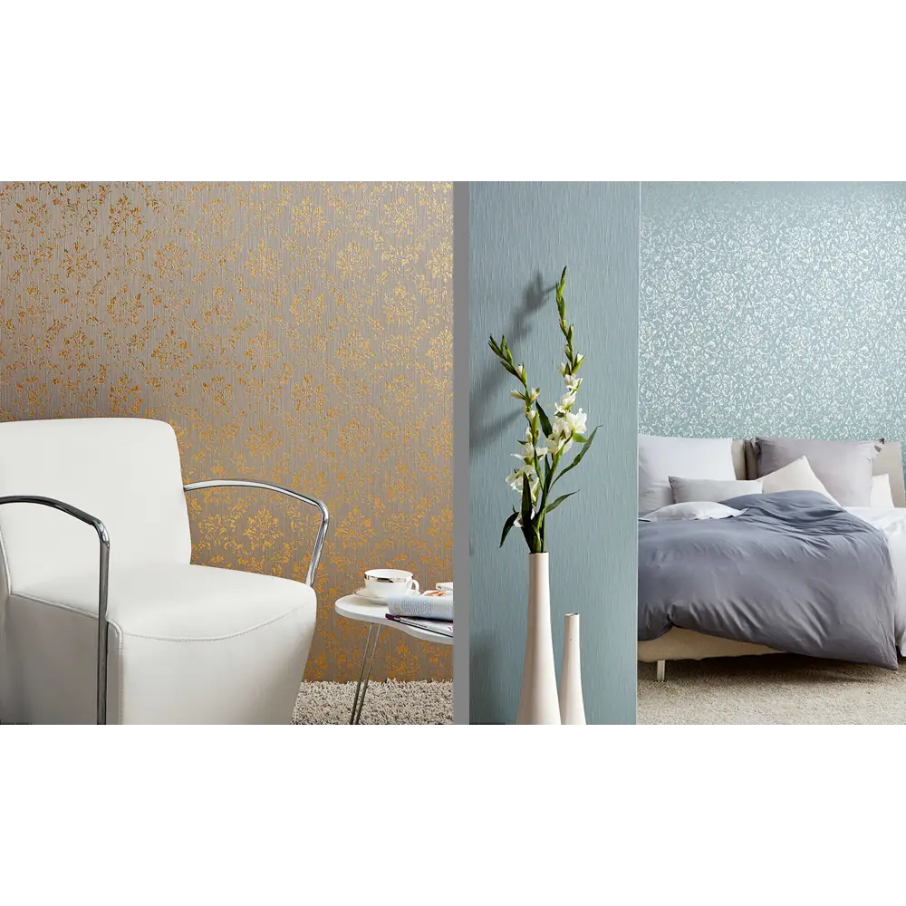 Фото 3 Обои текстильные Architects Paper Metallic Silk 0.53 м серые 306625 Фото 3 Обои текстильные Architects Paper Metallic Silk 0.53 м серые 306625