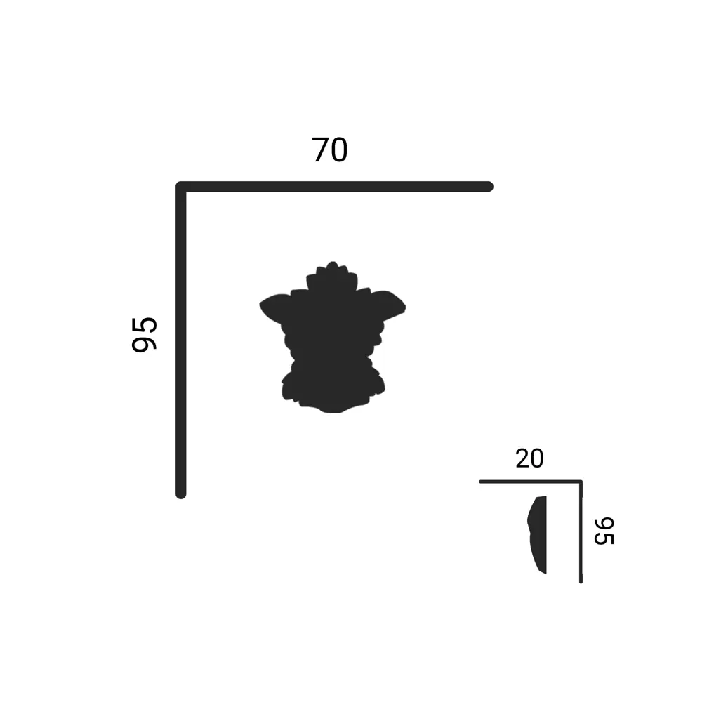 Фото Декоративный элемент Home decor A 153 на стену, полиуретан, цвет белый, 95x70x20 мм Фото Декоративный элемент Home decor A 153 на стену, полиуретан, цвет белый, 95x70x20 мм