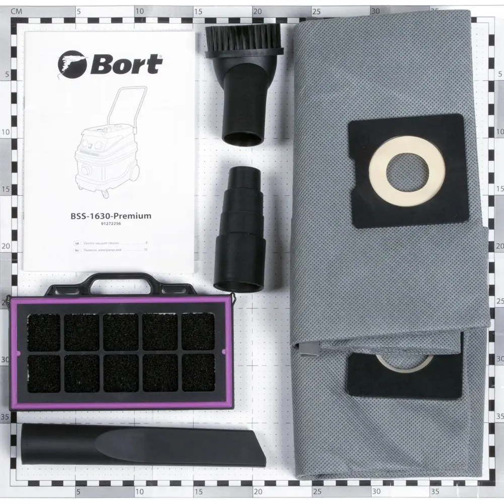 Фото 13 Пылесос строительный Bort BSS-1630-Premium, 1600 Вт, 30 л Фото 13 Пылесос строительный Bort BSS-1630-Premium, 1600 Вт, 30 л