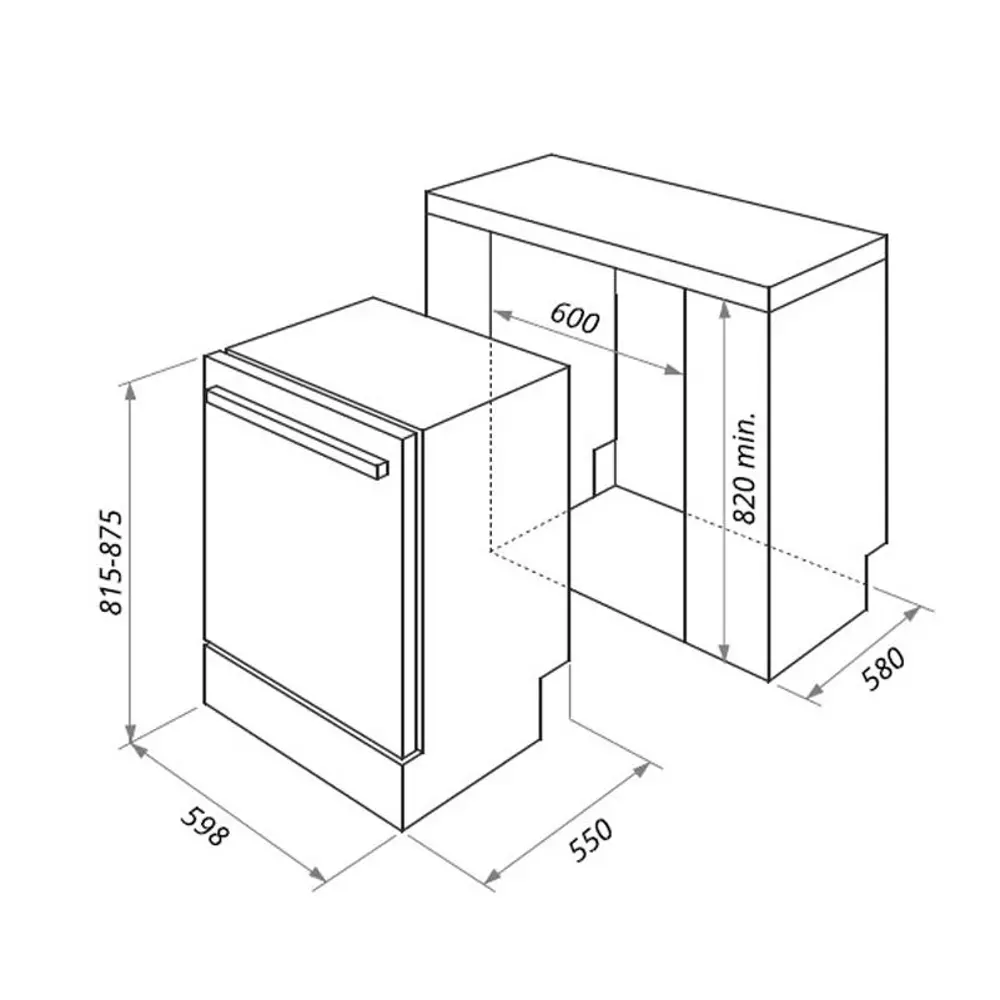 Фото 10 Посудомоечная машина HOMSair DW65L Фото 10 Посудомоечная машина HOMSair DW65L