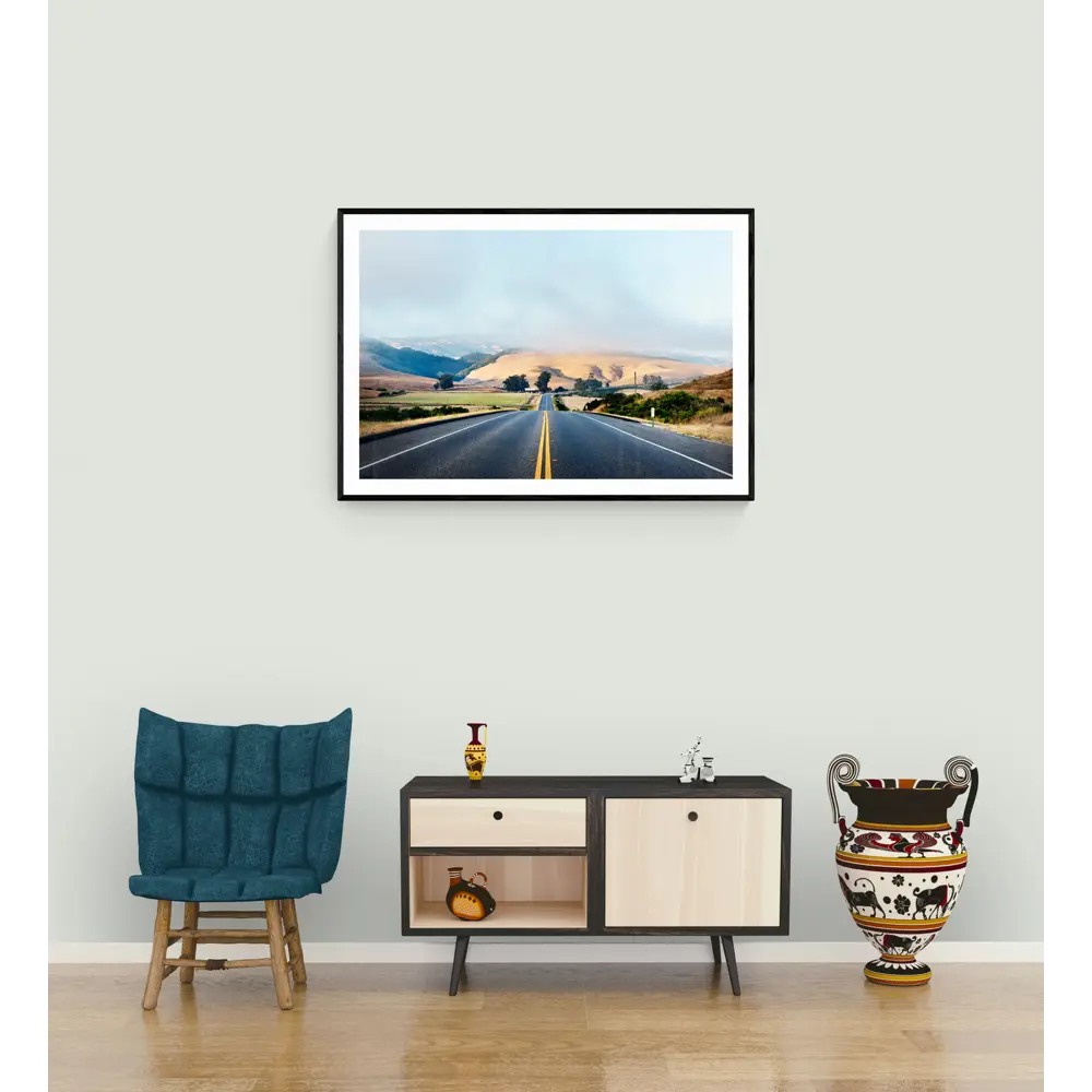 Фото 3 Постер Просто Постер Дорога в Калифорнии 40x50 в подарочном тубусе Металл Фото 3 Постер Просто Постер Дорога в Калифорнии 40x50 в подарочном тубусе Металл