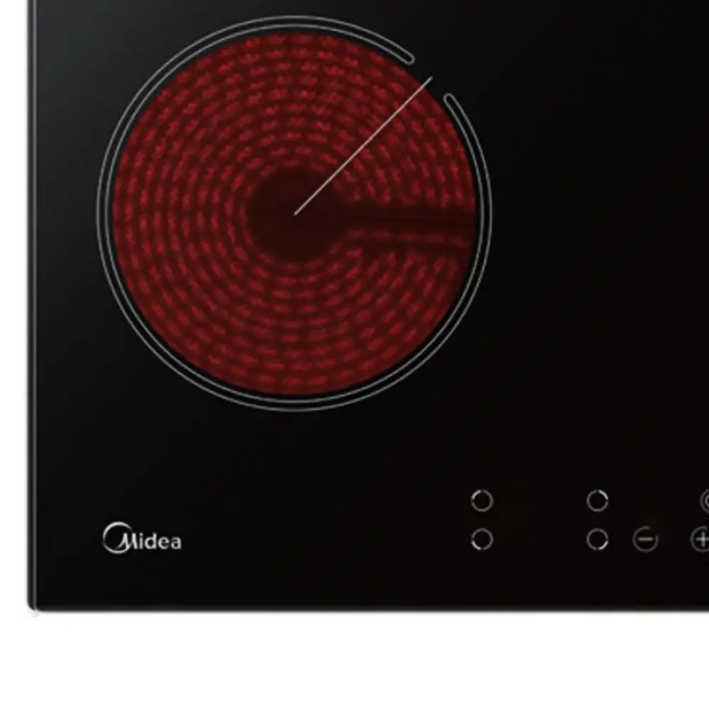 Фото 2 Электрическая варочная панель Midea MCH64160 59 см 4 конфорки цвет черный Фото 2 Электрическая варочная панель Midea MCH64160 59 см 4 конфорки цвет черный