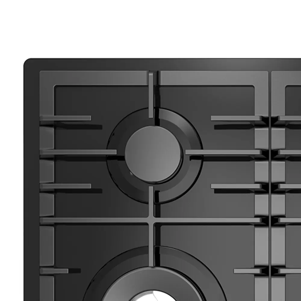 Фото 2 Газовая варочная панель Midea MG696TGB 59 см 4 конфорки цвет черный Фото 2 Газовая варочная панель Midea MG696TGB 59 см 4 конфорки цвет черный