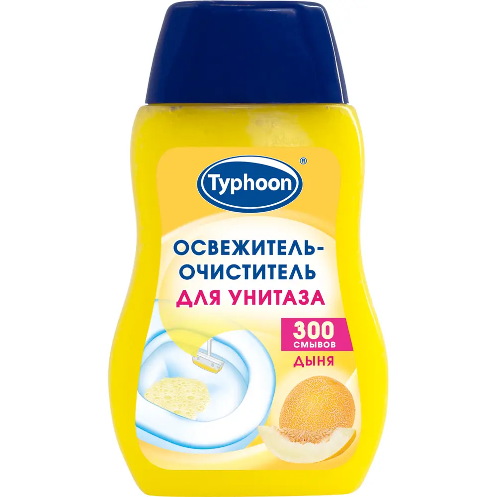 Фото Очиститель-освежитель для унитаза Тайфун Дыня 0.2 л Фото Очиститель-освежитель для унитаза Тайфун Дыня 0.2 л