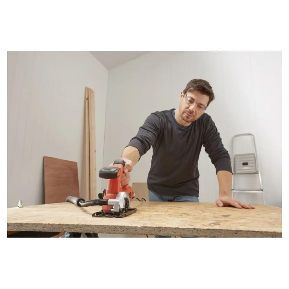 Фото 2 Пила циркулярная сетевая мини BLACK+DECKER BES510K, 400 Вт 85 мм Фото 2 Пила циркулярная сетевая мини BLACK+DECKER BES510K, 400 Вт 85 мм