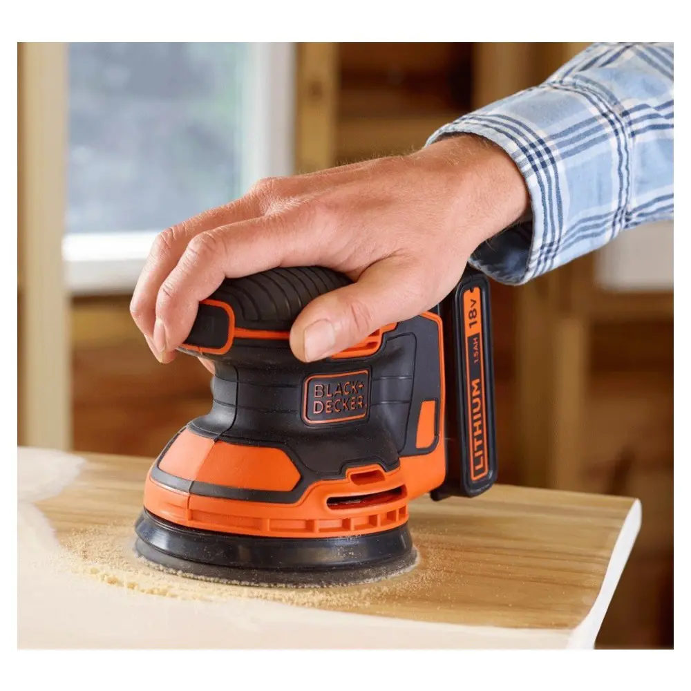 Фото 3 Эксцентриковая шлифмашина аккумуляторная Black Decker BDCROS18N-XJ, 18 В Li-Ion 125 мм, без АКБ и ЗУ Фото 3 Эксцентриковая шлифмашина аккумуляторная Black Decker BDCROS18N-XJ, 18 В Li-Ion 125 мм, без АКБ и ЗУ
