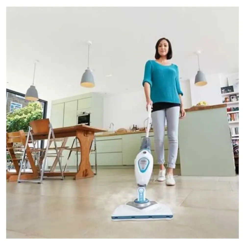 Фото 7 Паровая щетка BLACK + DECKER SteamMop+Lift&Reach FSM1616-QS цвет белый Фото 7 Паровая щетка BLACK + DECKER SteamMop+Lift&Reach FSM1616-QS цвет белый
