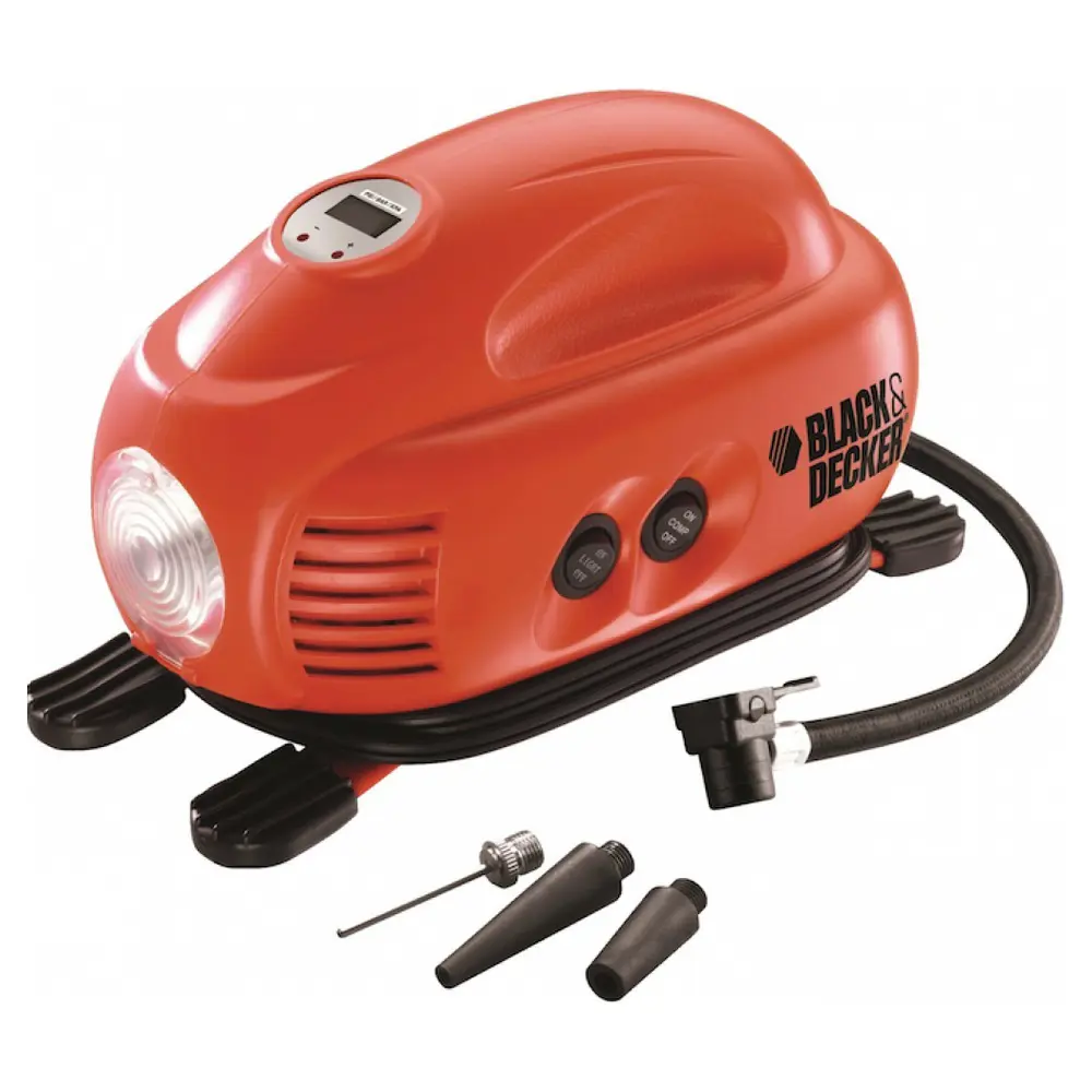Фото Компрессор автомобильный BLACK+DECKER ASI200-XJ 12 В Фото Компрессор автомобильный BLACK+DECKER ASI200-XJ 12 В