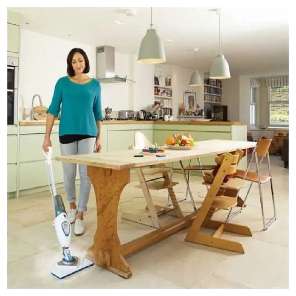 Фото 10 Паровая щетка BLACK + DECKER SteamMop+Lift&Reach FSM1616-QS цвет белый Фото 10 Паровая щетка BLACK + DECKER SteamMop+Lift&Reach FSM1616-QS цвет белый