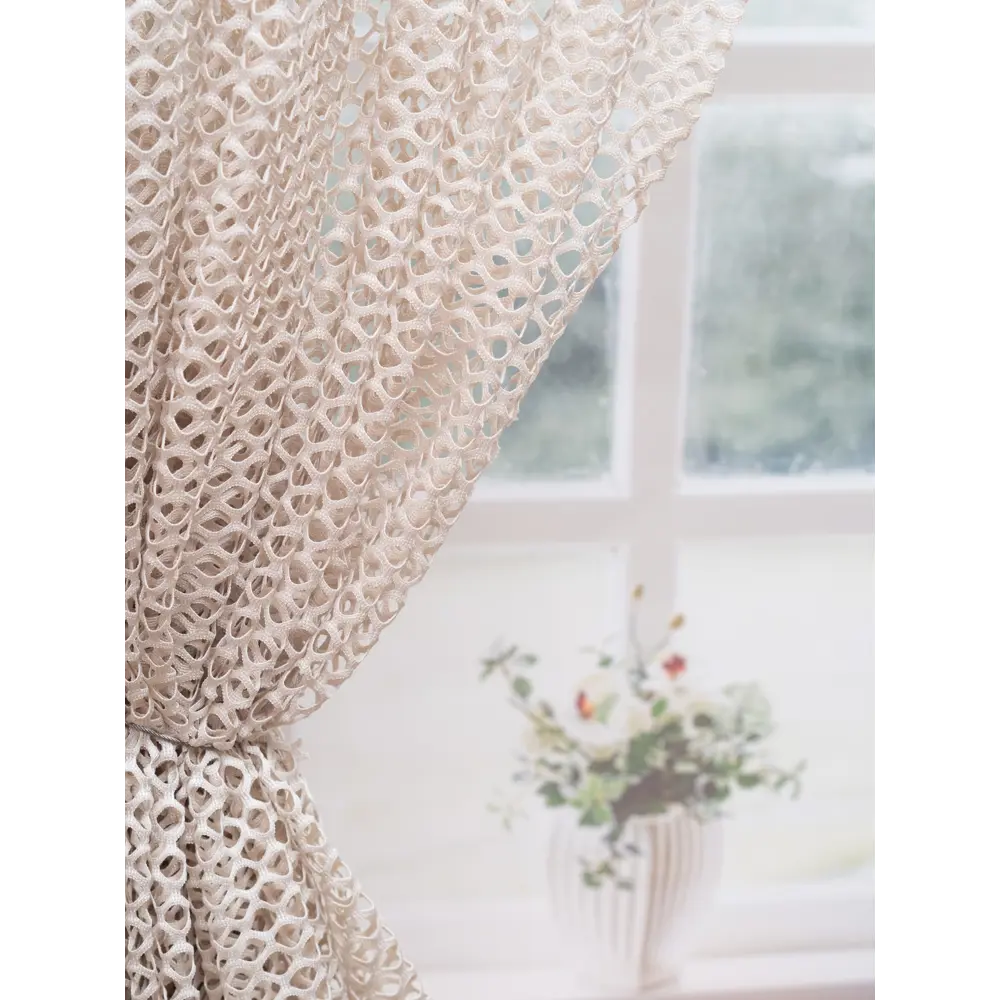 Фото 7 Тюль Чикаго YML994 на шторной ленте 250x500 см, цвет бежевый Фото 7 Тюль Чикаго YML994 на шторной ленте 250x500 см, цвет бежевый