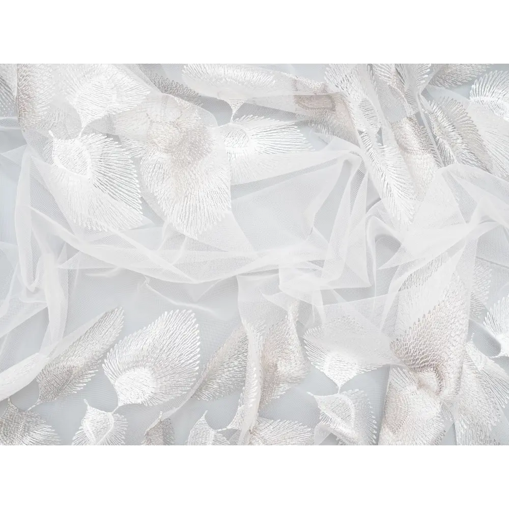 Фото 9 Тюль Пегас YML1200 на шторной ленте 270x500 см, цвет белый