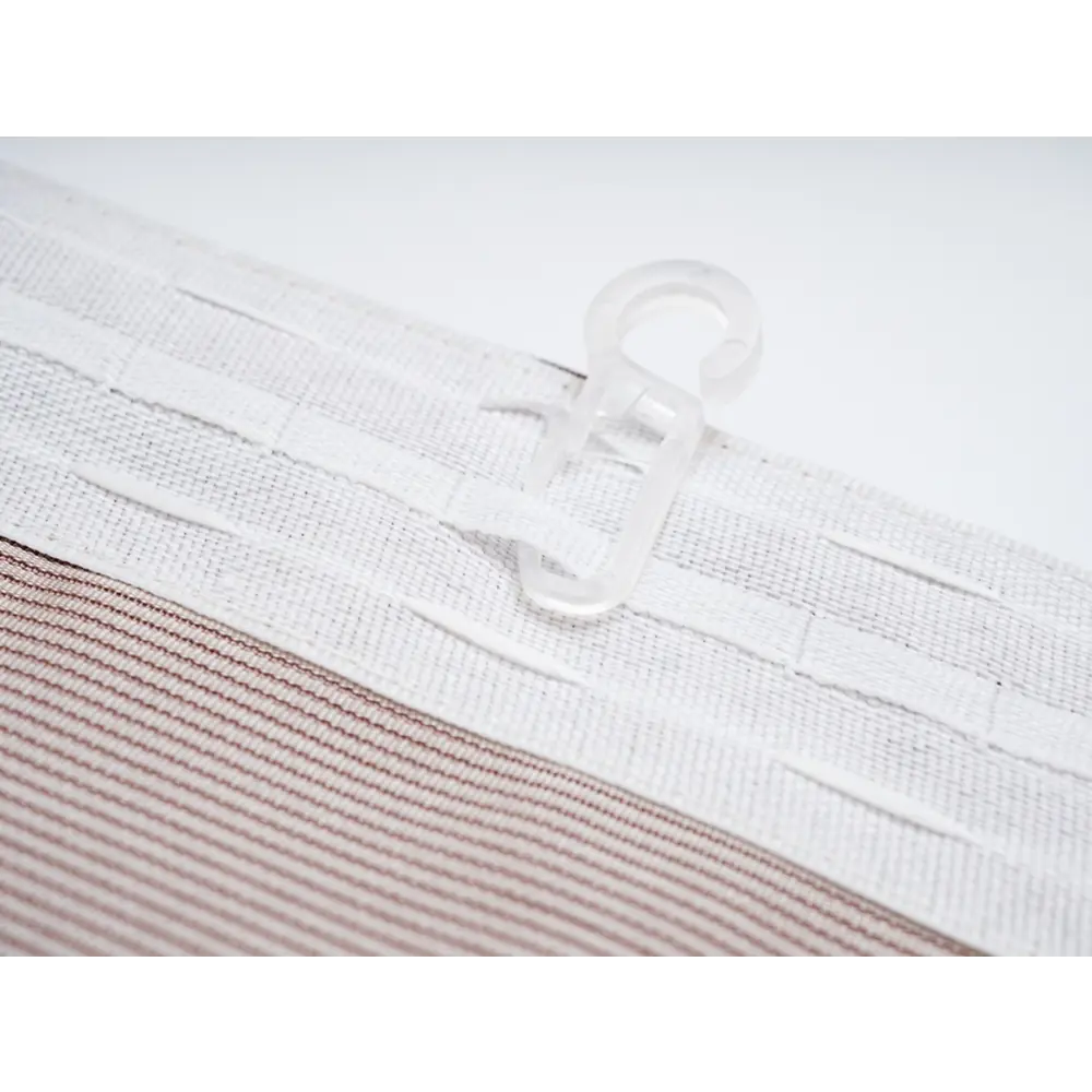 Фото 7 Штора Милан YML908 на шторной ленте 250x180 см, цвет кофейный