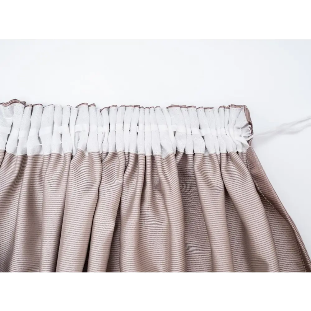 Фото 8 Штора Милан YML910 на шторной ленте 270x180 см, цвет кофейный