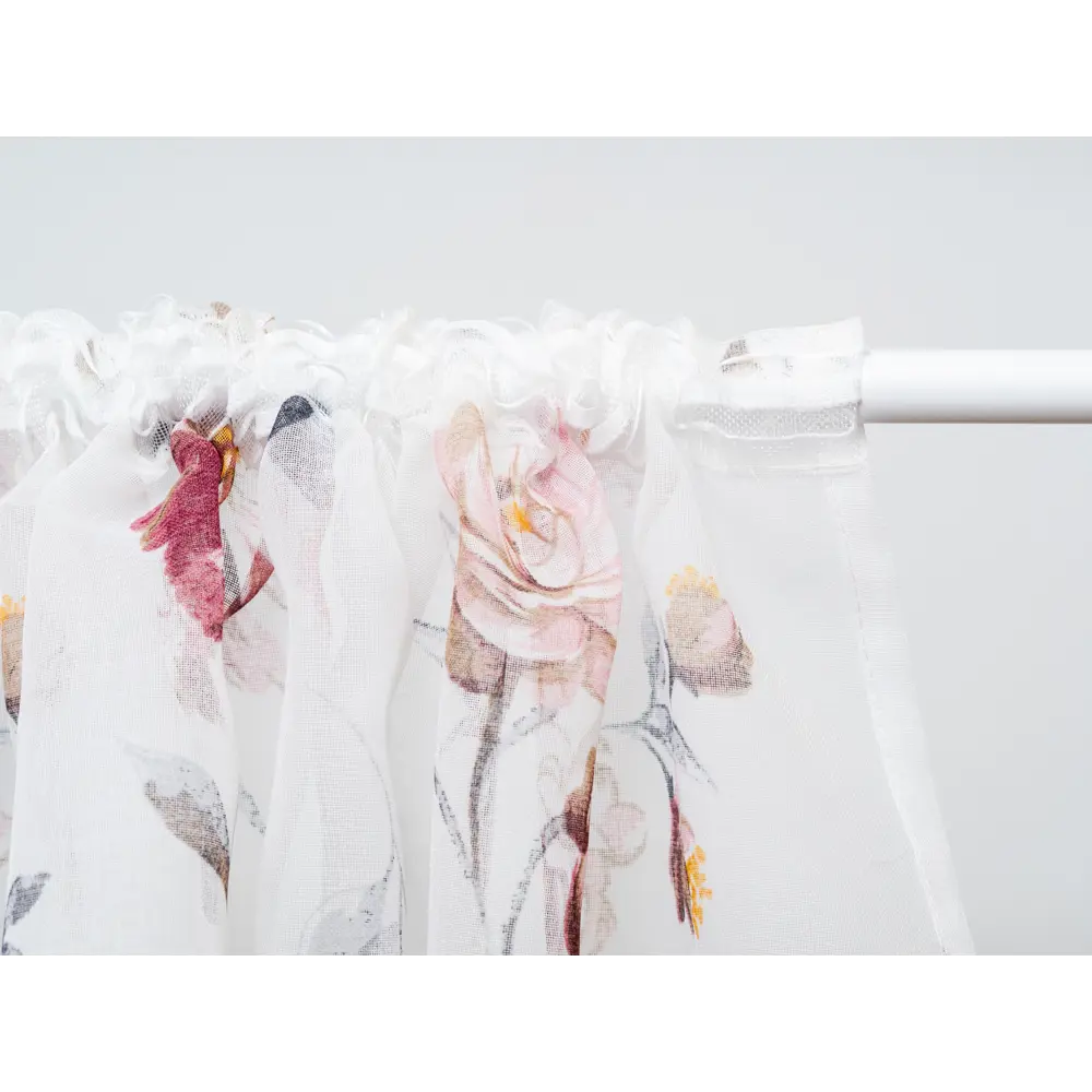 Фото 8 Тюль батист "Грейс" 300x270 цвет фиолетовый, на шторной ленте