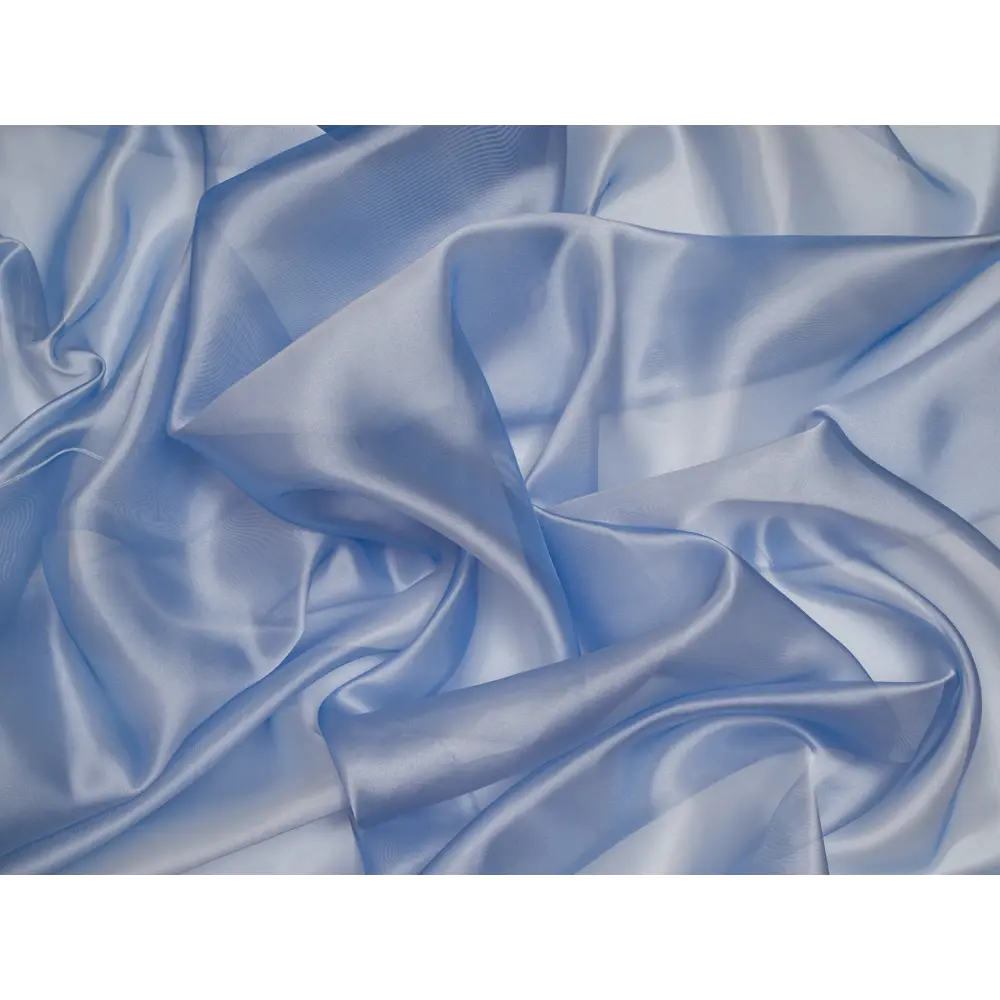Фото 7 Тюль Микровуаль YML1902 на шторной ленте 270x400 см, цвет голубой