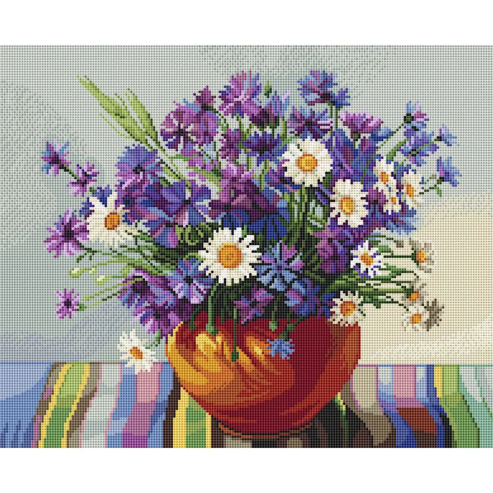 Фото 2 Алмазная мозаика Silvertoys 40x50 см Бузин И. Васильки (квадратные элементы) (40 цветов) Фото 2 Алмазная мозаика Silvertoys 40x50 см Бузин И. Васильки (квадратные элементы) (40 цветов)