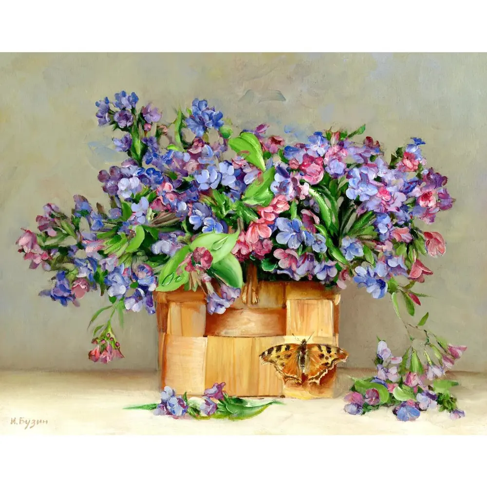 Фото Алмазная мозаика Silvertoys 40x50 см Бузин И. Медуницы (квадратные элементы) (37 цветов) Фото Алмазная мозаика Silvertoys 40x50 см Бузин И. Медуницы (квадратные элементы) (37 цветов)