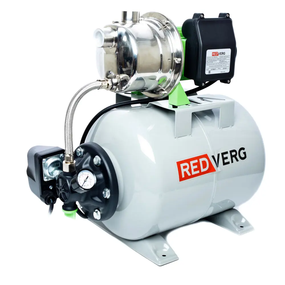 Фото Насосная станция Redverg RD-SPS80/24L 3000 л/ч Фото Насосная станция Redverg RD-SPS80/24L 3000 л/ч